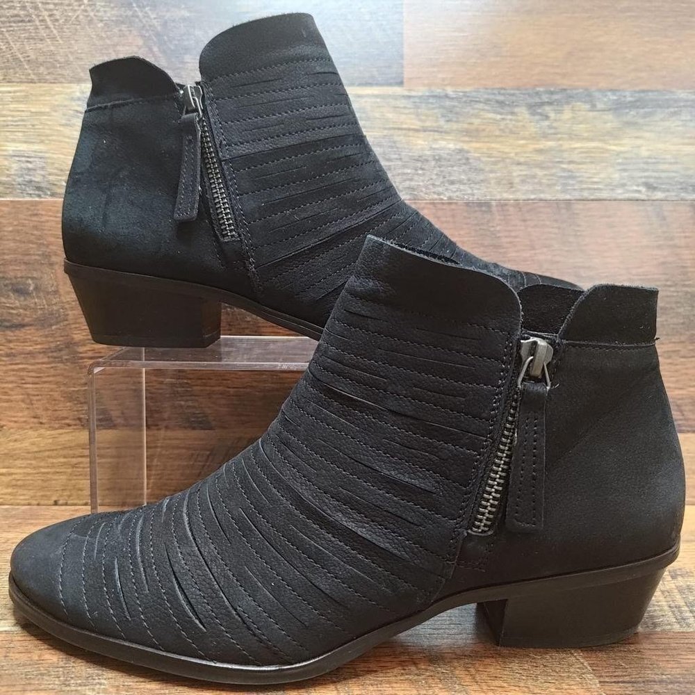 Paul Green Women’s Malibu Slice Zip Ankle Bootie Gray Leather Size 6UK / 8.5US